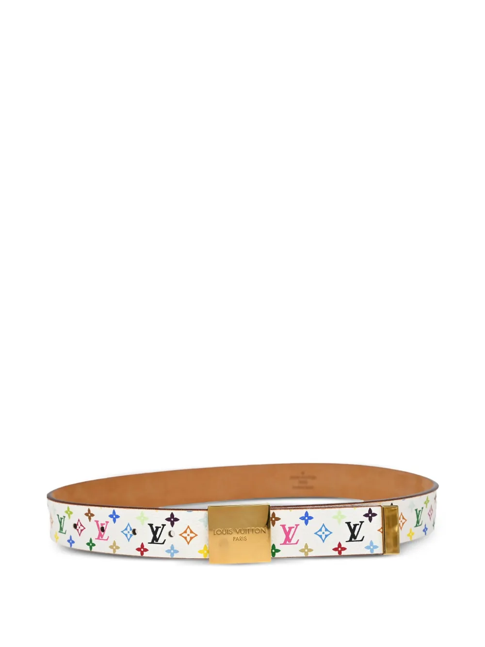 Louis Vuitton Pre-Owned 2003 monogram-pattern belt | White | Image 1