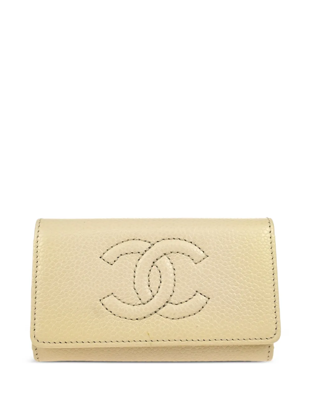 CHANEL Pre-Owned 2005 レザーキーケース - ニュートラル CHANEL Pre-Owned 2005 レザーキーケース - ニュートラル