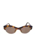 CHANEL Pre-Owned 1990-2000s oval-frame sunglasses - Brown