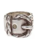 Hermès Pre-Owned 1990-2000s buckle-shaped ring - Silver