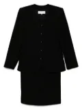 Saint Laurent Pre-Owned 1990-2000s setup suit jacket skirt - Black