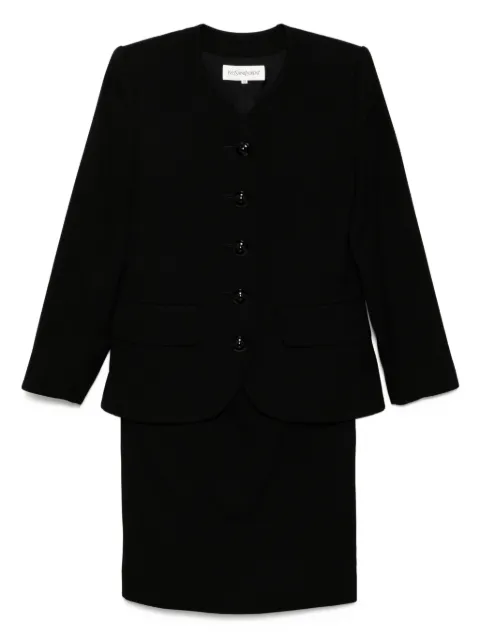 Saint Laurent Pre-Owned 1990-2000s setup suit jacket skirt