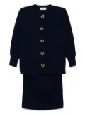 Saint Laurent Pre-Owned 1990-2000s setup suit jacket skirt - Blue