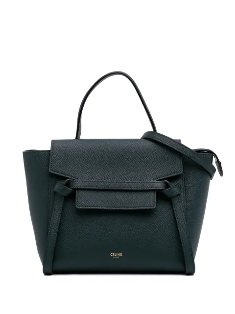 Céline Pre-Owned 2018-2025 nano Satchel-Tasche aus gekörntem Kalbsleder