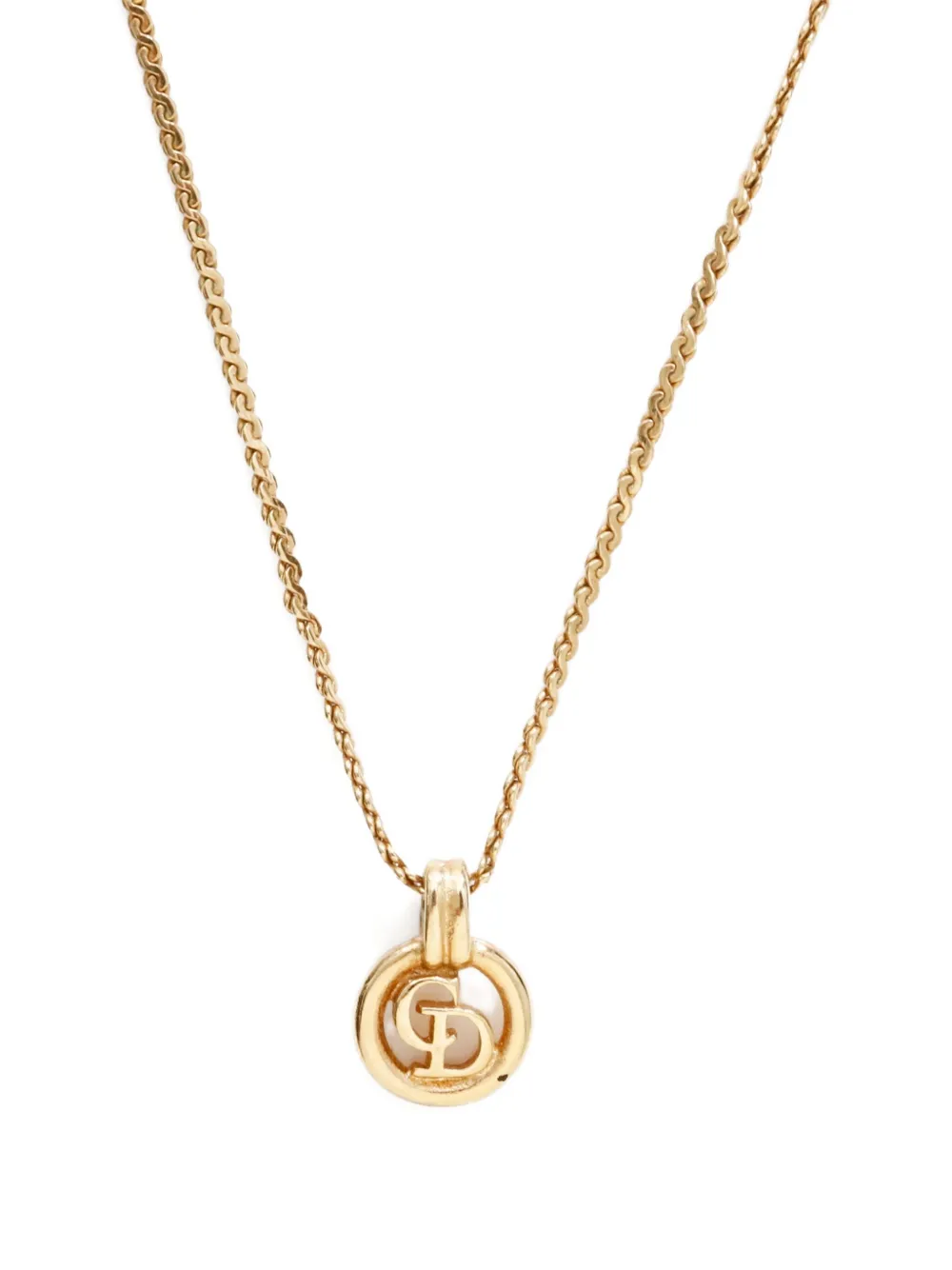 Christian Dior Pre-Owned 1970-1980 CD pendant necklace | Women | Image 2
