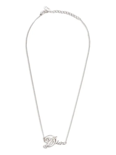 Christian Dior Pre-Owned 2000-2010s logo-lettering necklace