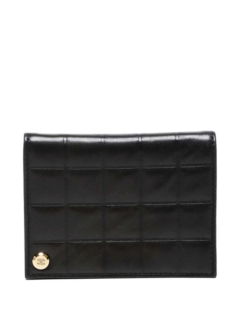 CHANEL Pre-Owned 2001-2002 quilted lambskin cardholder - ブラック CHANEL Pre-Owned 2001-2002 quilted lambskin cardholder - ブラック