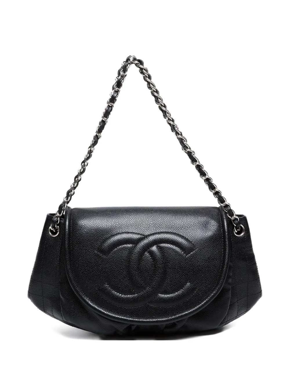 CHANEL Pre-Owned 2011 Interlocking CC shoulder bag - ブラック CHANEL Pre-Owned 2011 Interlocking CC shoulder bag - ブラック