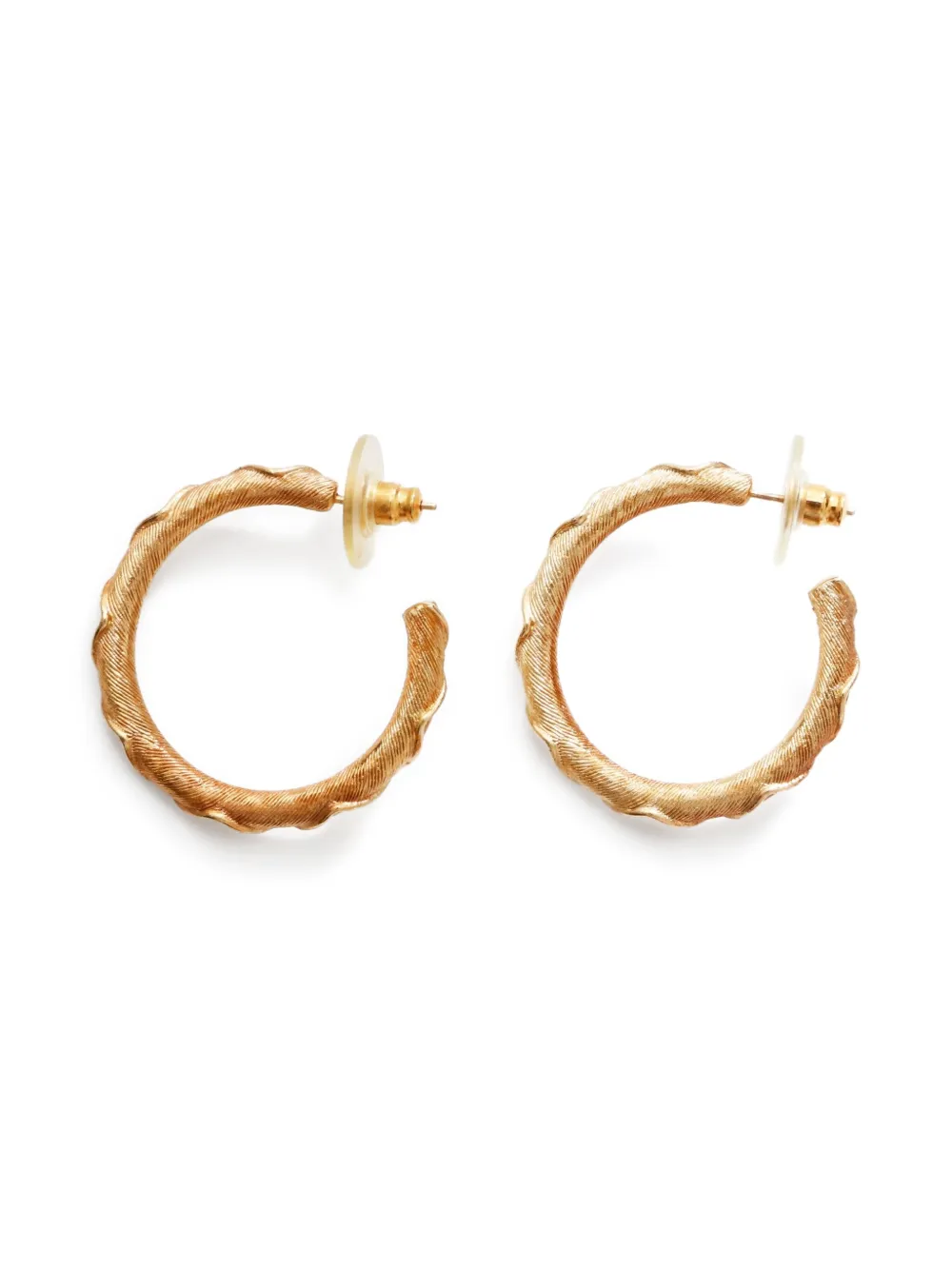 Christian Dior Pre-Owned 1970s engraved hoop earrings | Image 2