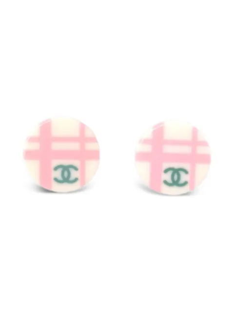 CHANEL Pre-Owned 2005 plaid earrings