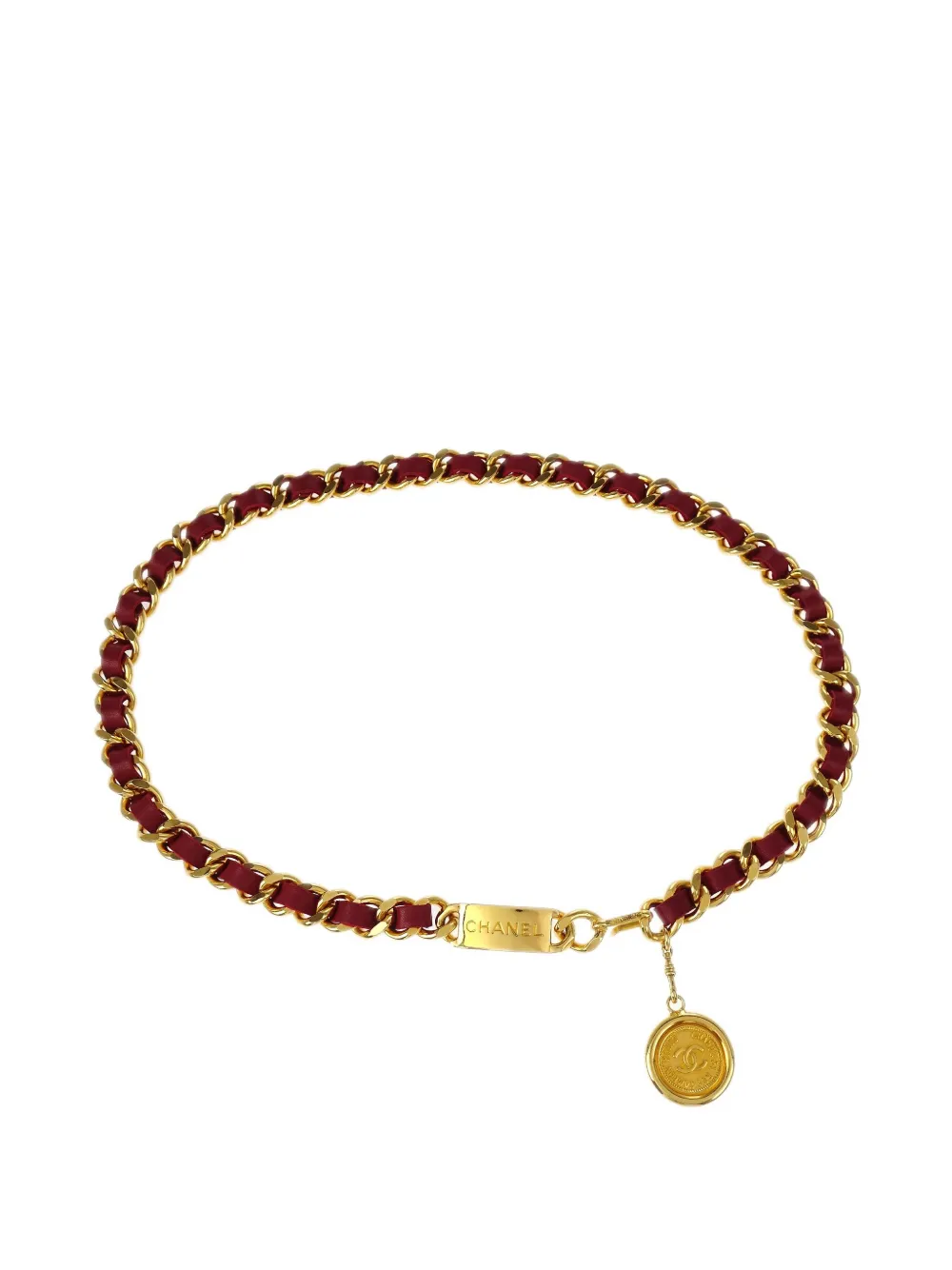 1990-2000s medallion-chain belt