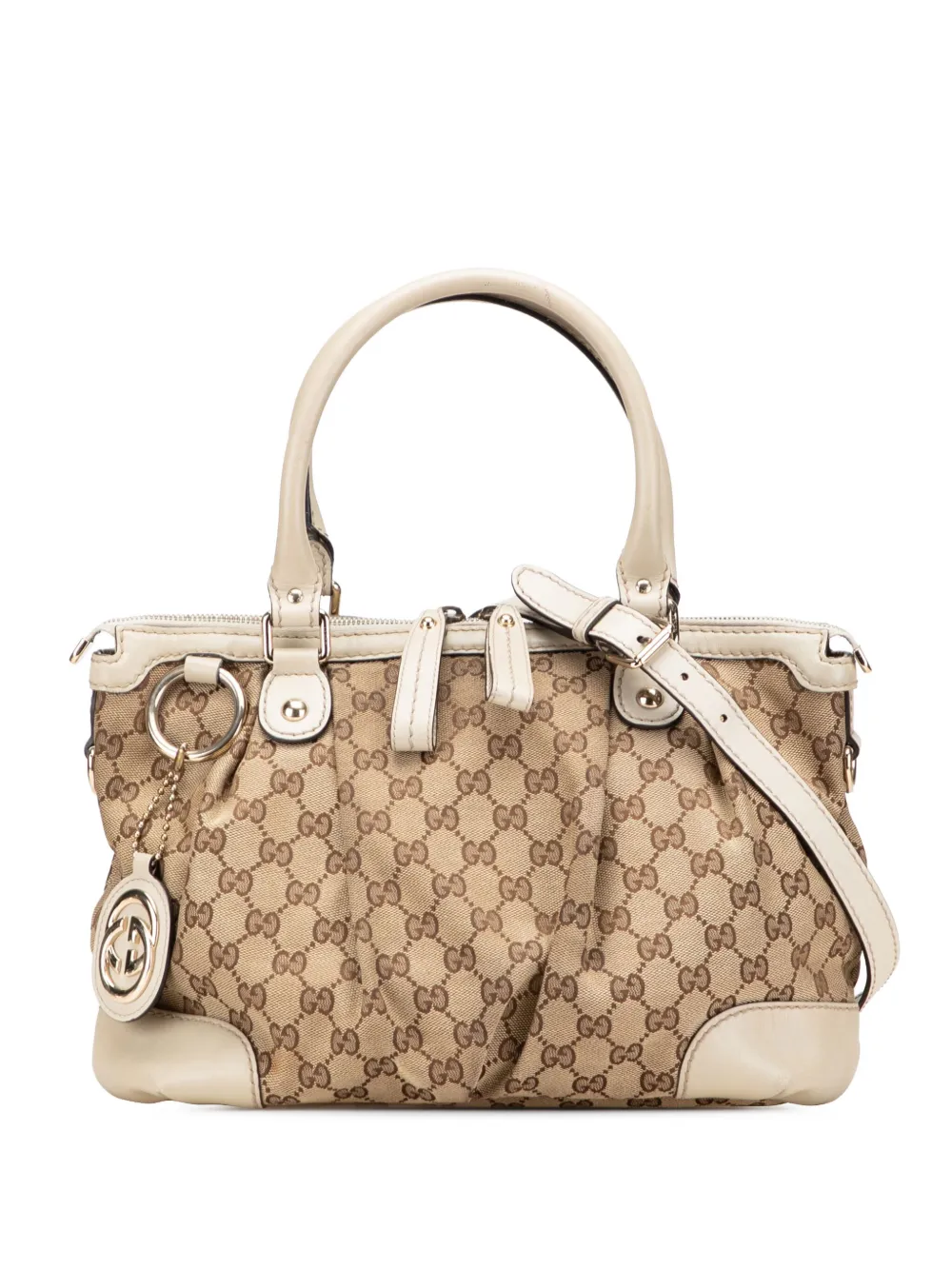 Gucci Pre-Owned 2000-2015 GGキャンバス スーキー サッチェルバッグ - ブラウン Gucci Pre-Owned 2000-2015 GGキャンバス スーキー サッチェルバッグ - ブラウン