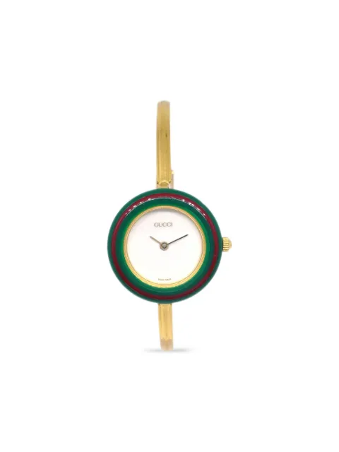 Gucci Pre-Owned 1990-2000s change-bezel Chameleon 25mm