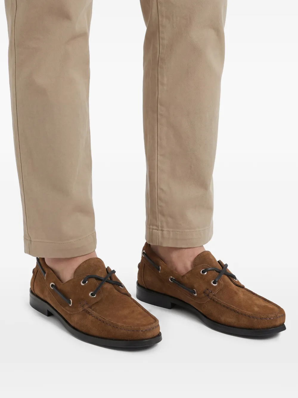 Aeyde Harris suède bootschoenen met veters Bruin