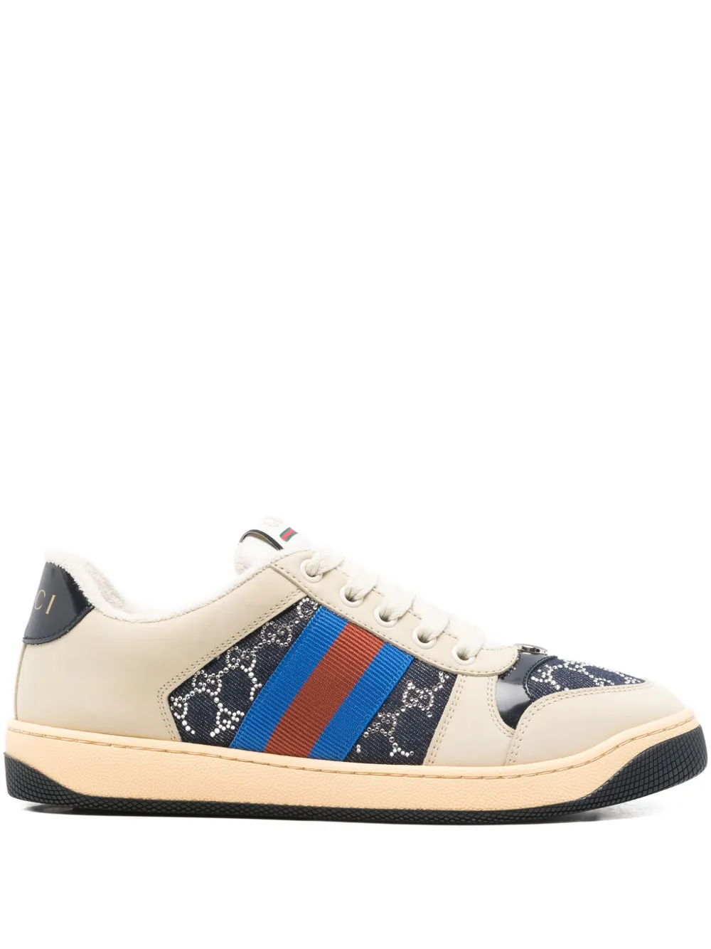 Gucci GGクリスタル スクリーナー スニーカー - ニュートラル Gucci GGクリスタル スクリーナー スニーカー - ニュートラル
