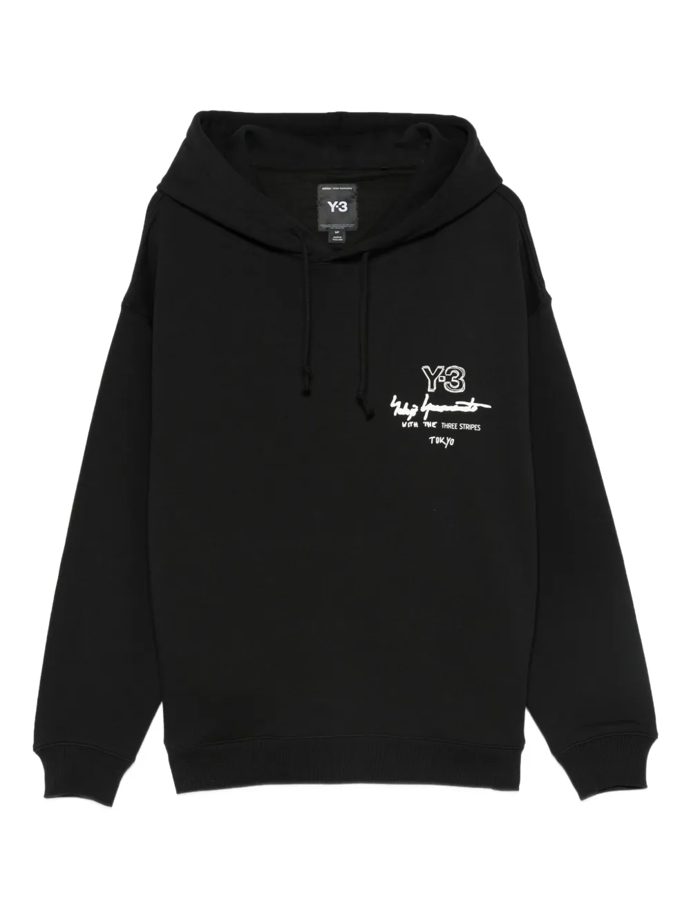 Y-3 Graphic Ft Hoodie In Black