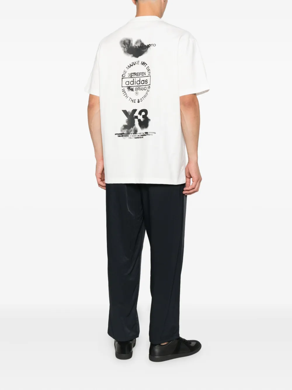 Y-3 T-shirt met ronde hals Wit