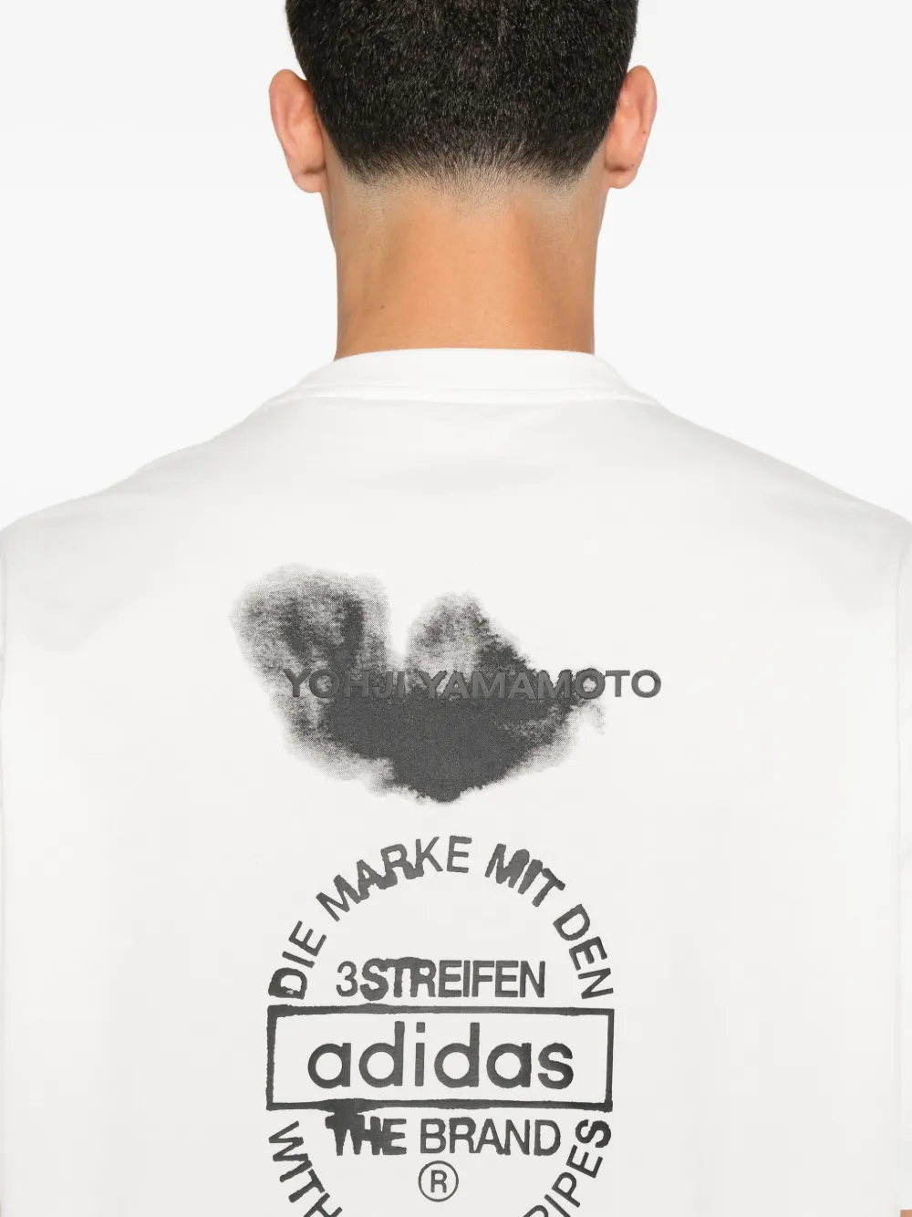 Y-3 T-shirt met ronde hals Wit