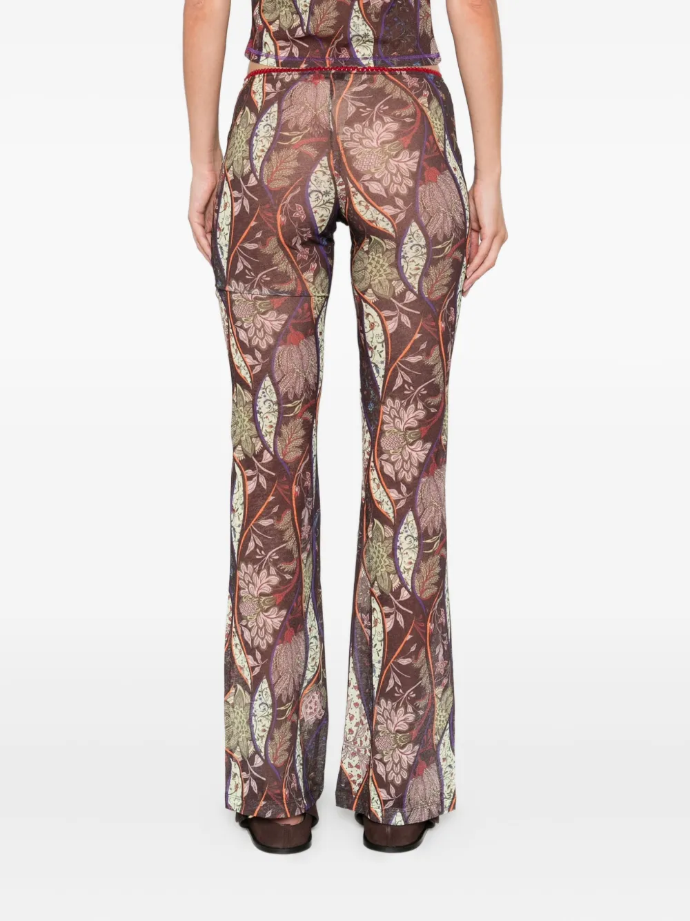 SIEDRES Flared broek Bruin