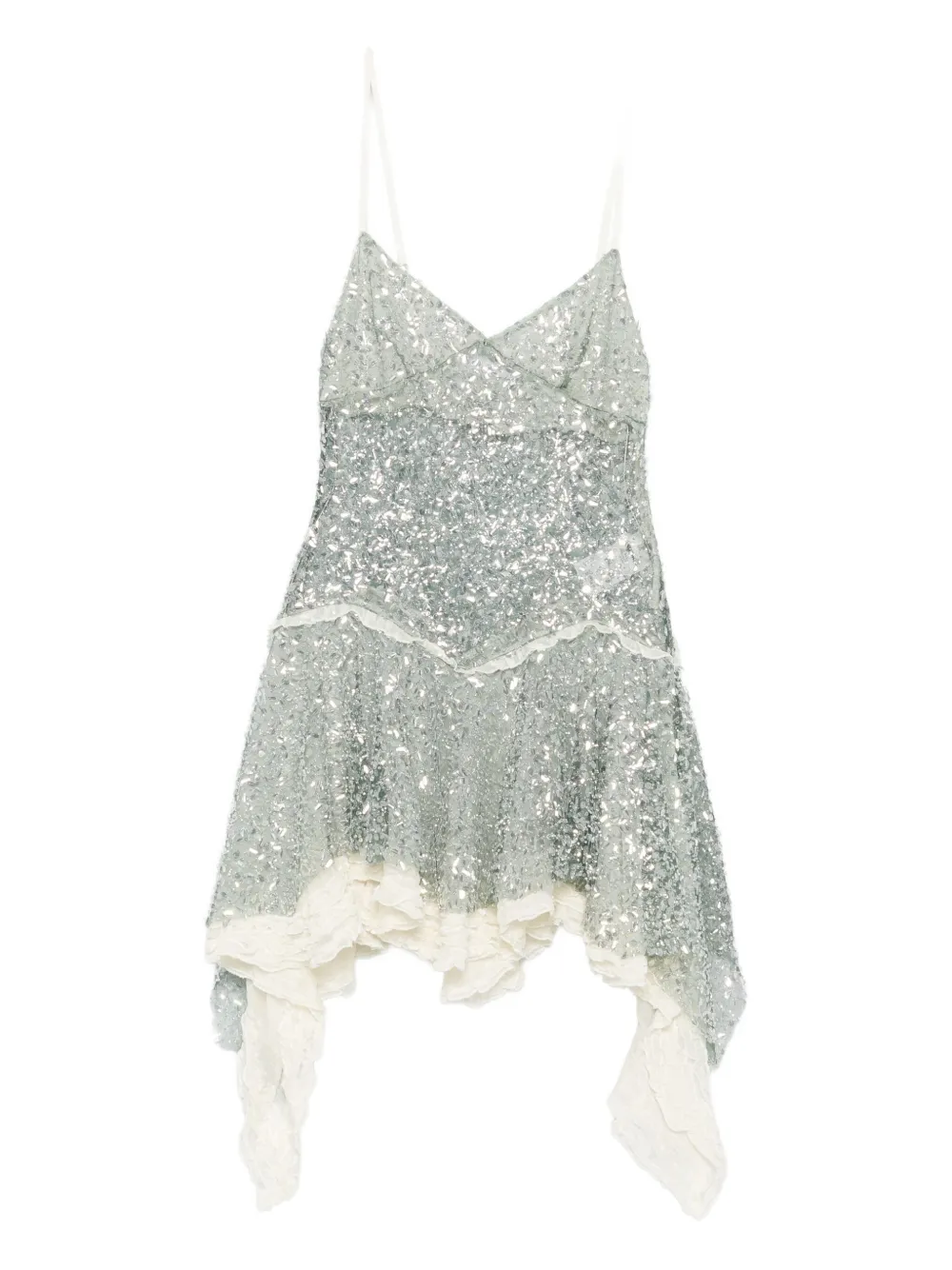 Siedres Womens Mint Miley Sequins Woven Midi Dress In Metallic