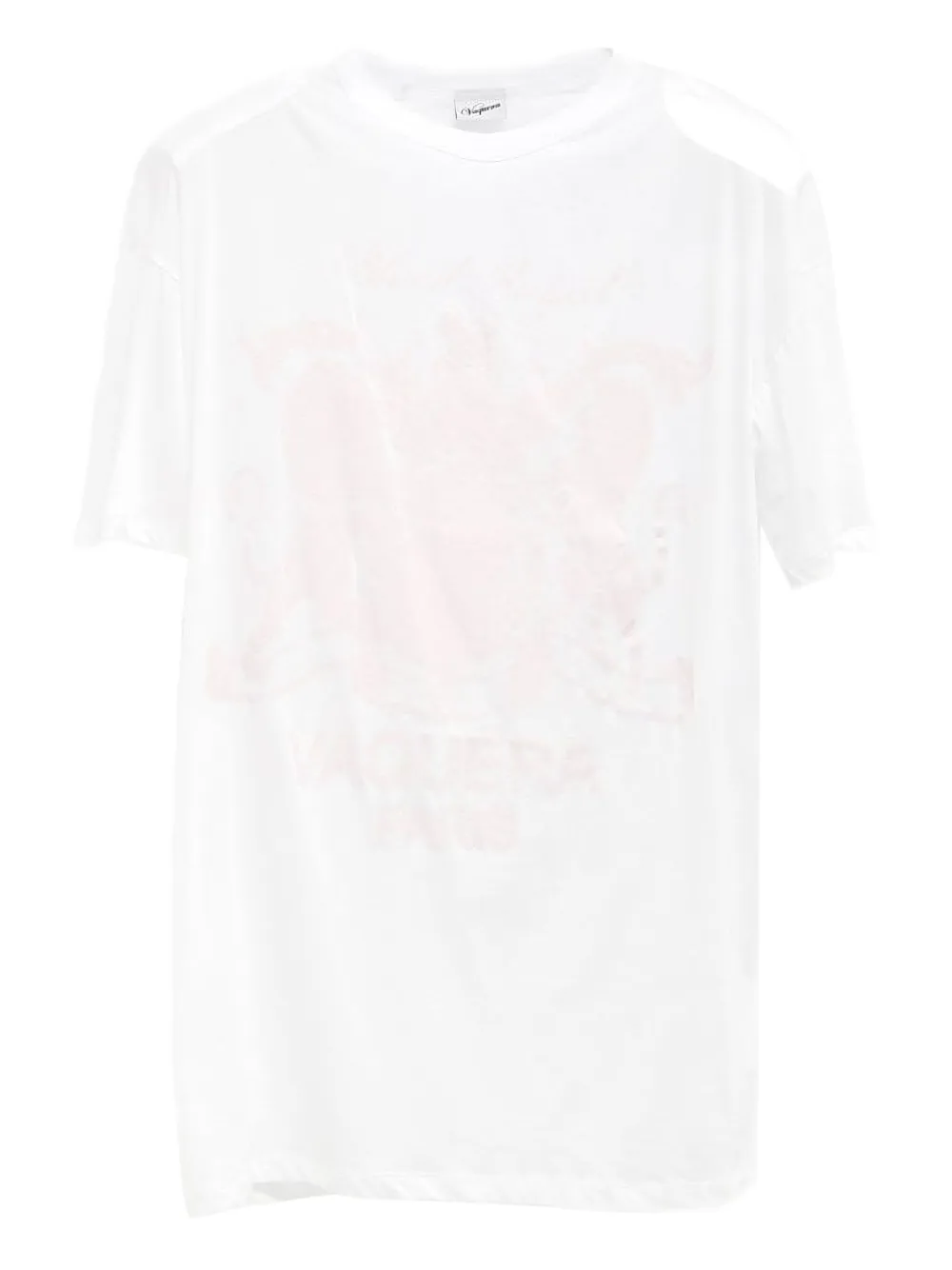 Vaquera playera con estampado gráfico | blanco | Image 1