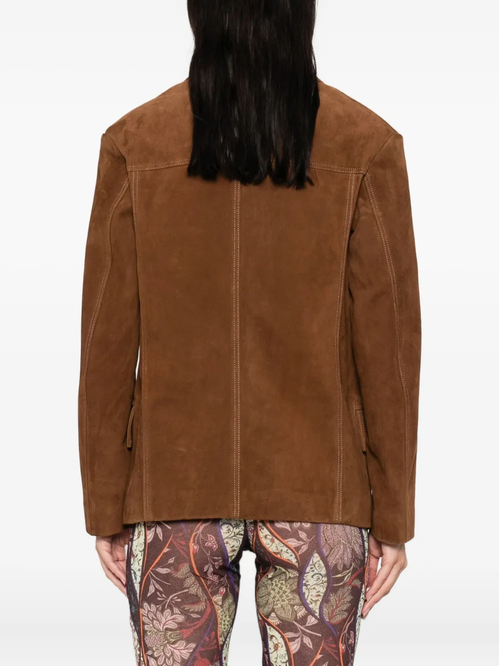 Siedres Button-up Flap-pockets Jacket In Brown
