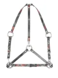 Vivienne Westwood stud plaid-pattern leather belt harness - Black