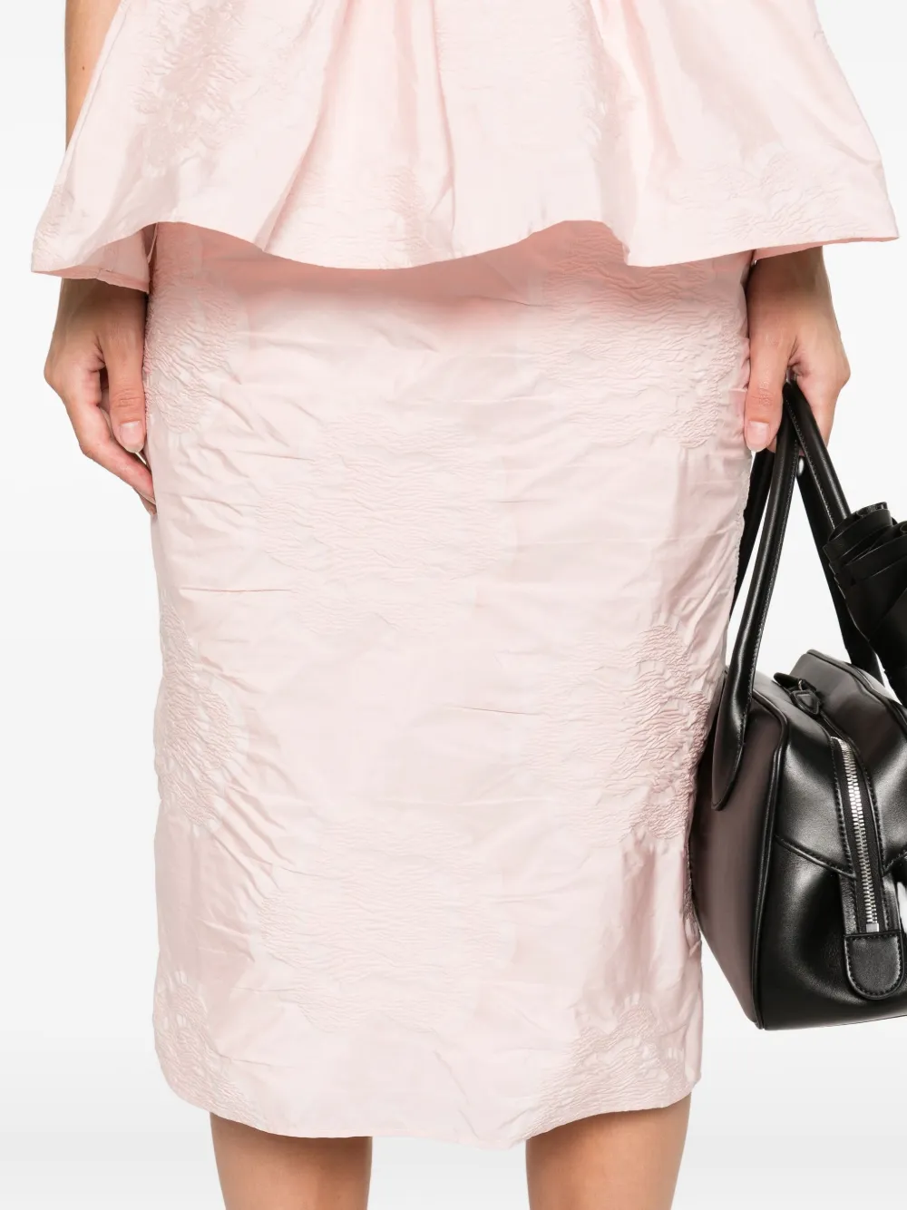 Cecilie Bahnsen Midi-plooirok Roze