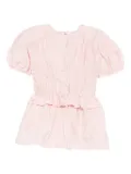 Cecilie Bahnsen puff-sleeve ruffled top - Pink