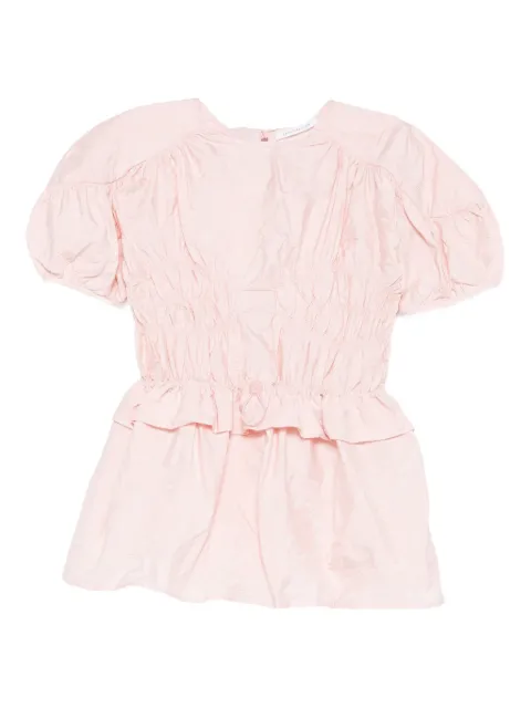 Cecilie Bahnsen puff-sleeve ruffled top