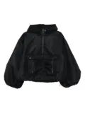 Cecilie Bahnsen hooded oversized jacket - Black