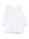 Cecilie Bahnsen gathered-waist puff-sleeve top - White