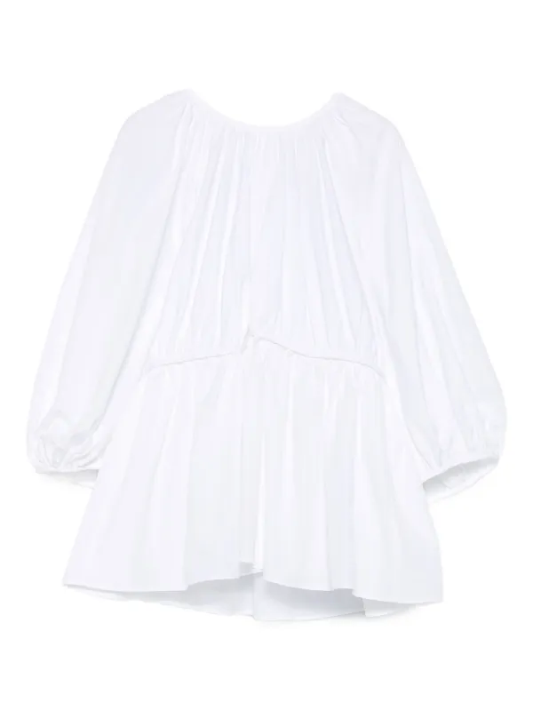 【CECILIE BAHNSEN】サイドパネル付きパフスリーブトップ Cecilie Bahnsen パフスリーブ トップ | ホワイト | FARFETCH JP