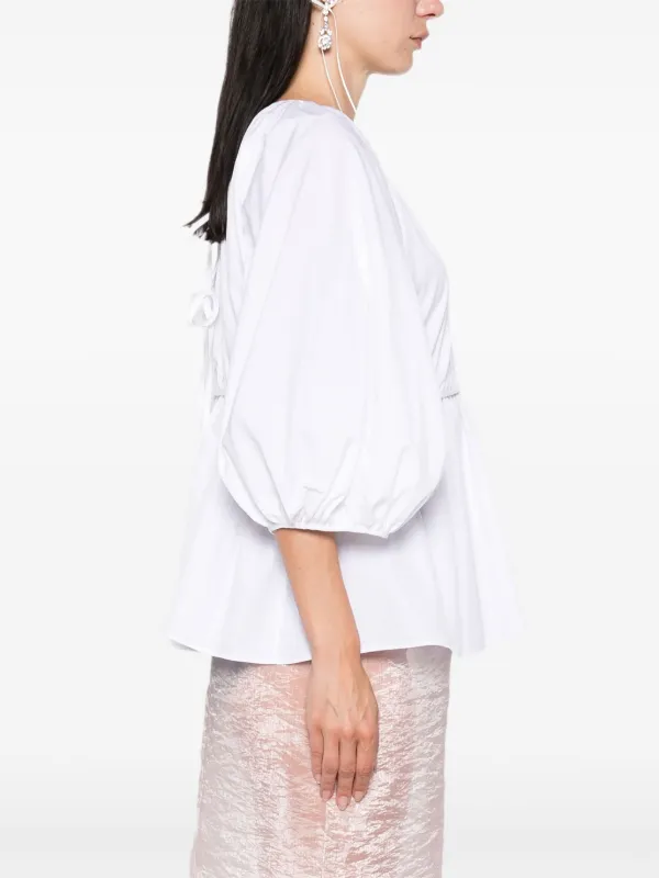CECILIE BAHNSEN パフスリーブ トップス Cecilie Bahnsen パフスリーブ トップ | ホワイト | FARFETCH JP