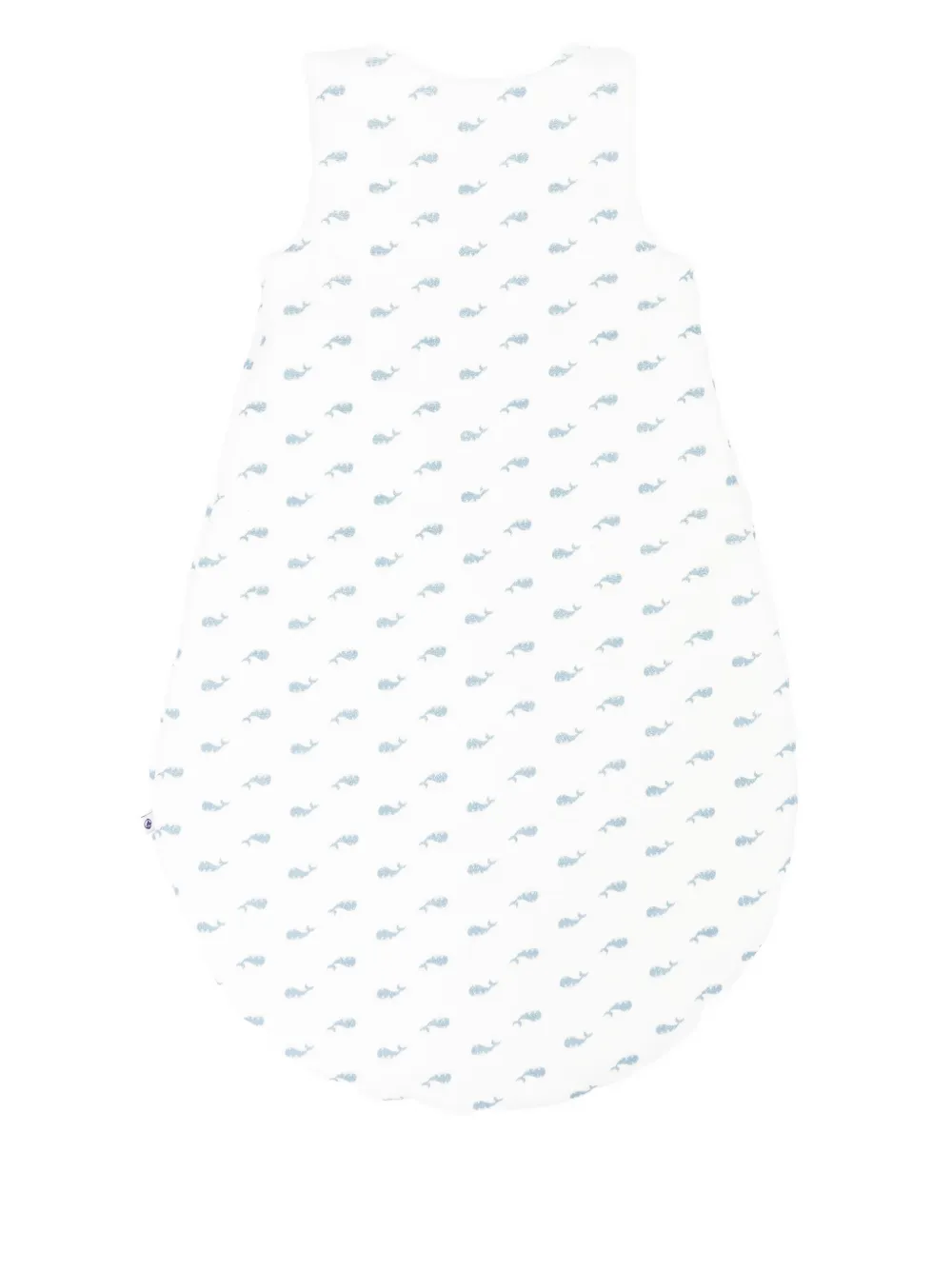 Petit Bateau whale-print sleeping bag Wit