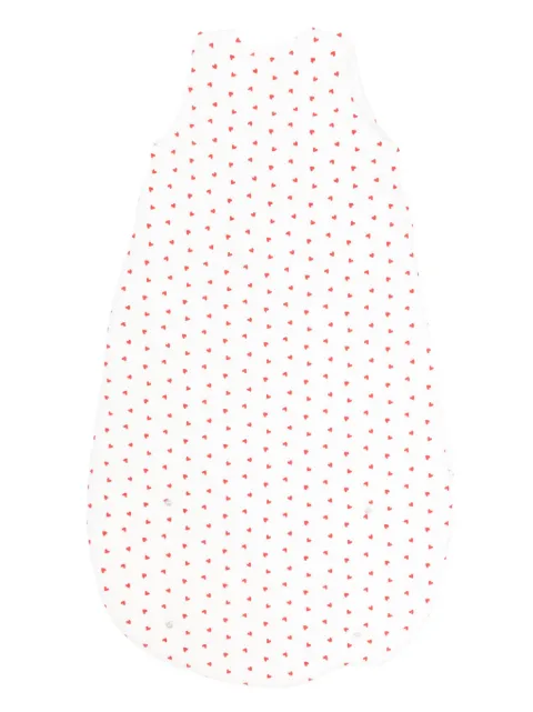 Petit Bateau heart-print sleeping bag