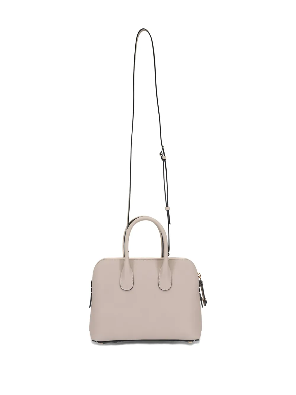  Valextra Mini Mylogo Leather Tote Bag - Neutrals 