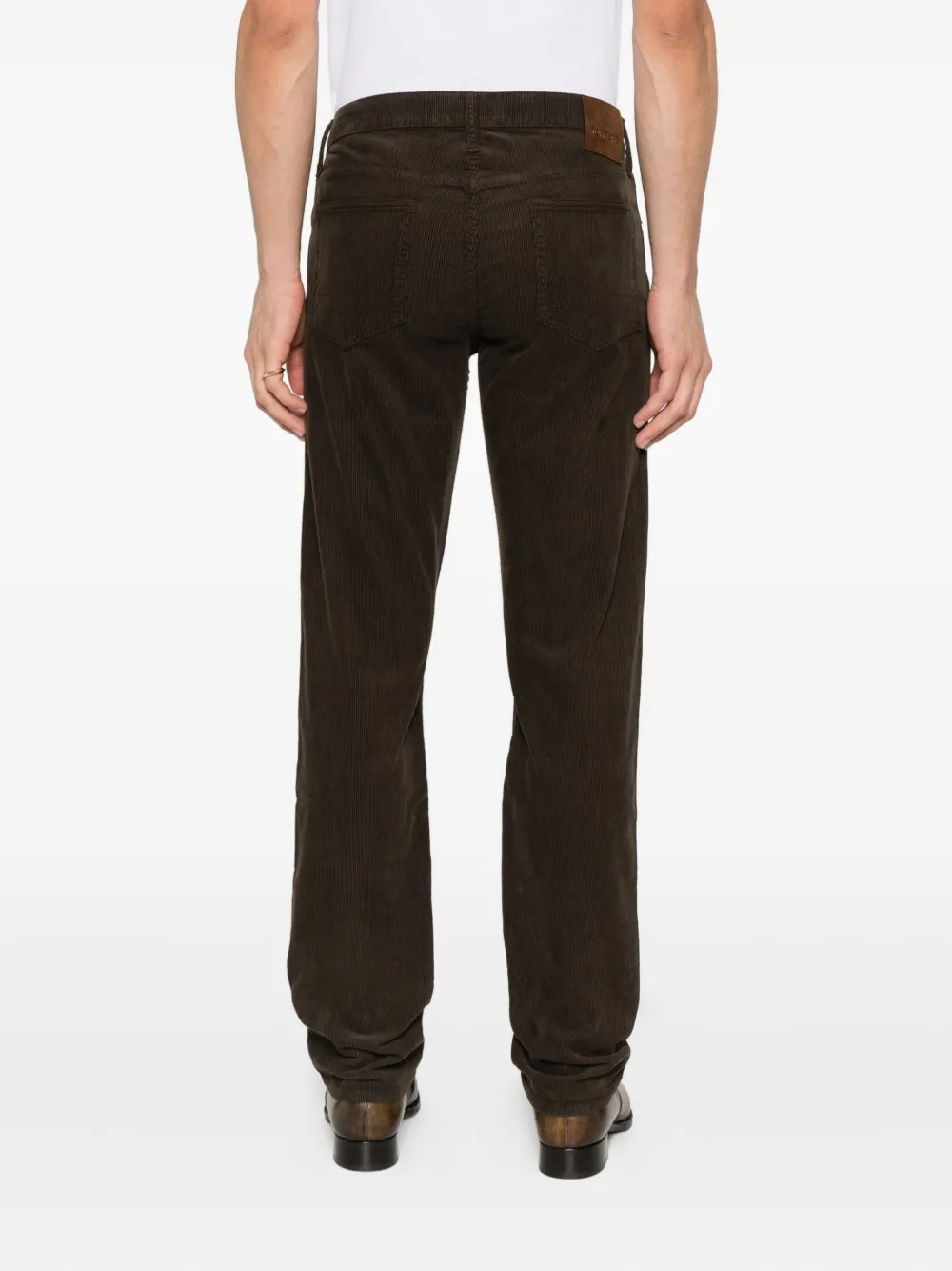 TOM FORD Ribfluwelen broek Groen