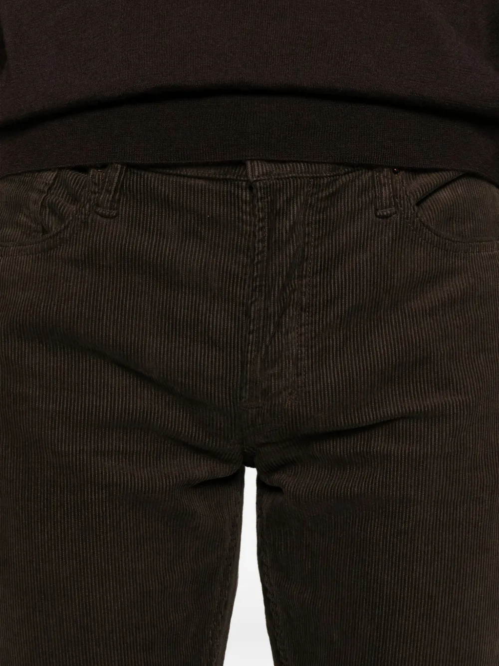TOM FORD Ribfluwelen broek Groen
