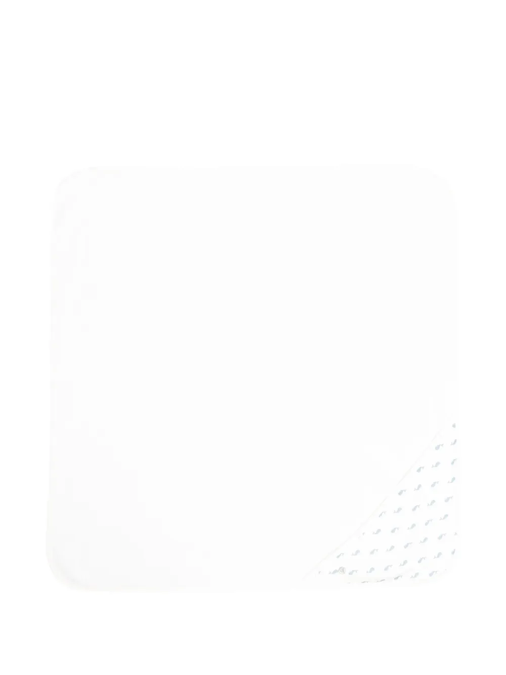 Petit Bateau whale-print cotton blanket Wit