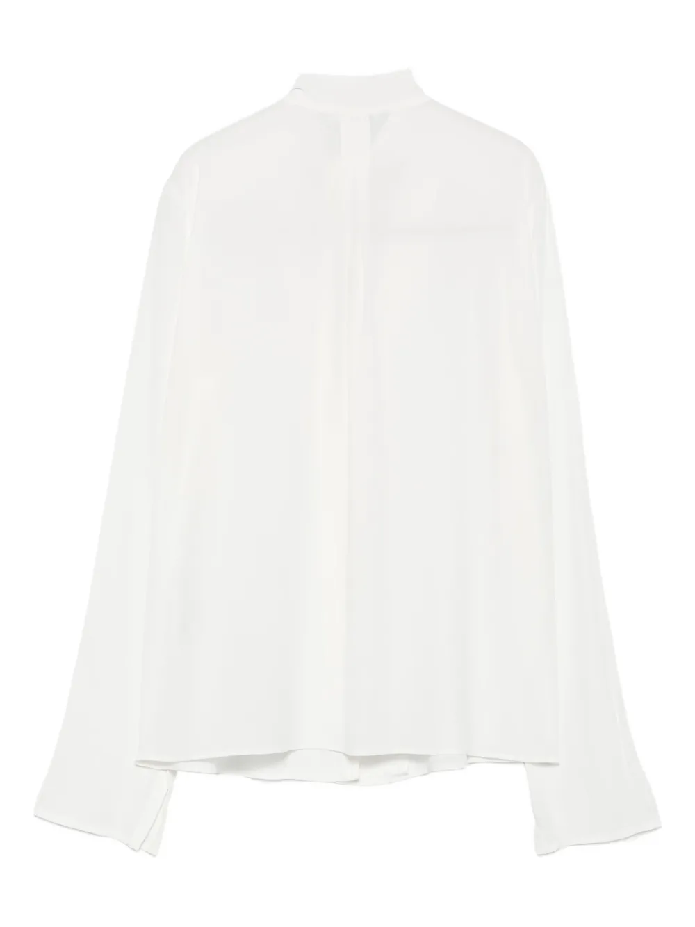 Patrizia Pepe Tie-neck Blouse In White