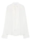 Patrizia Pepe tie-neck blouse - White