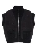 Peserico zip-front pocket cardigan - Blue