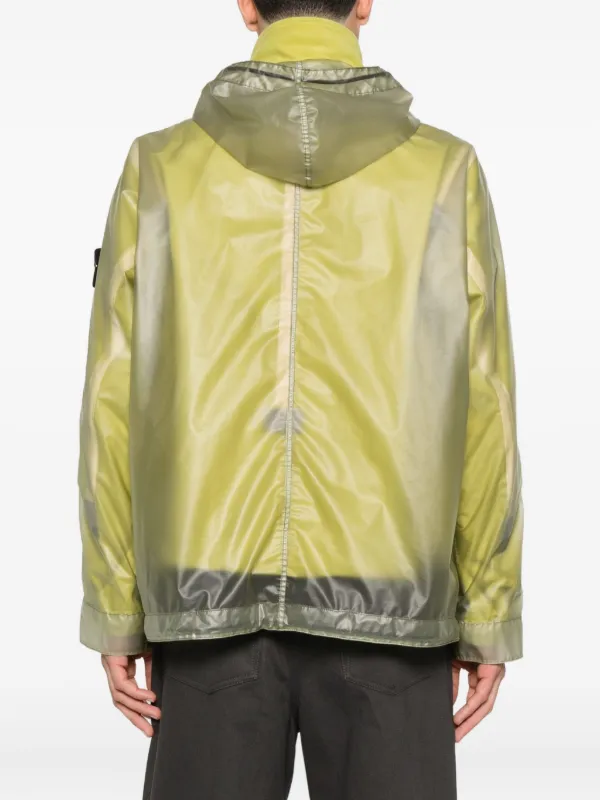 Stone Island クリア レインコート | グリーン | FARFETCH JP