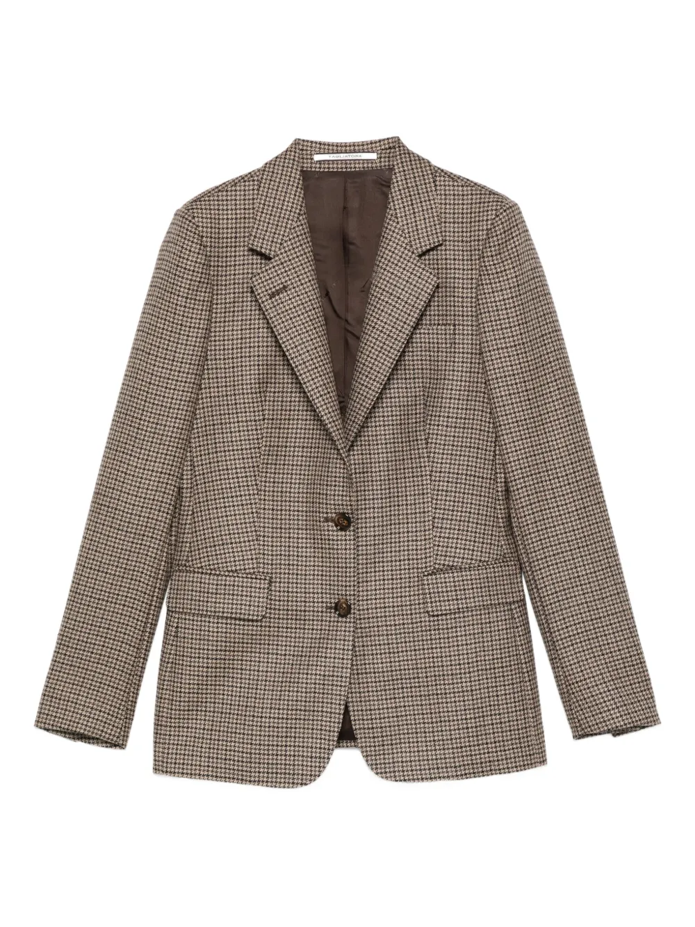 Tagliatore houndstooth wool blazer Bruin