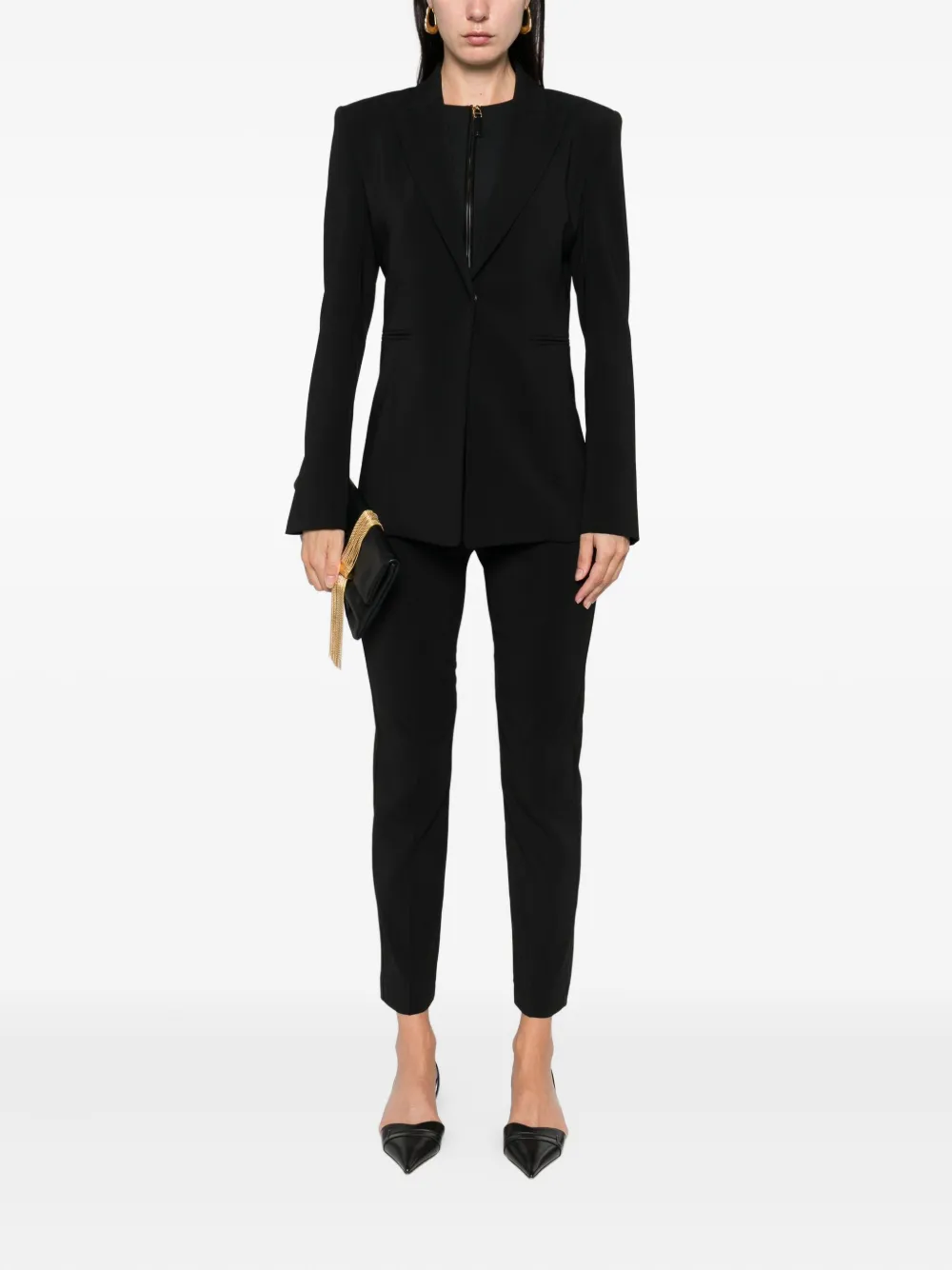 Patrizia Pepe crepe blazer Zwart