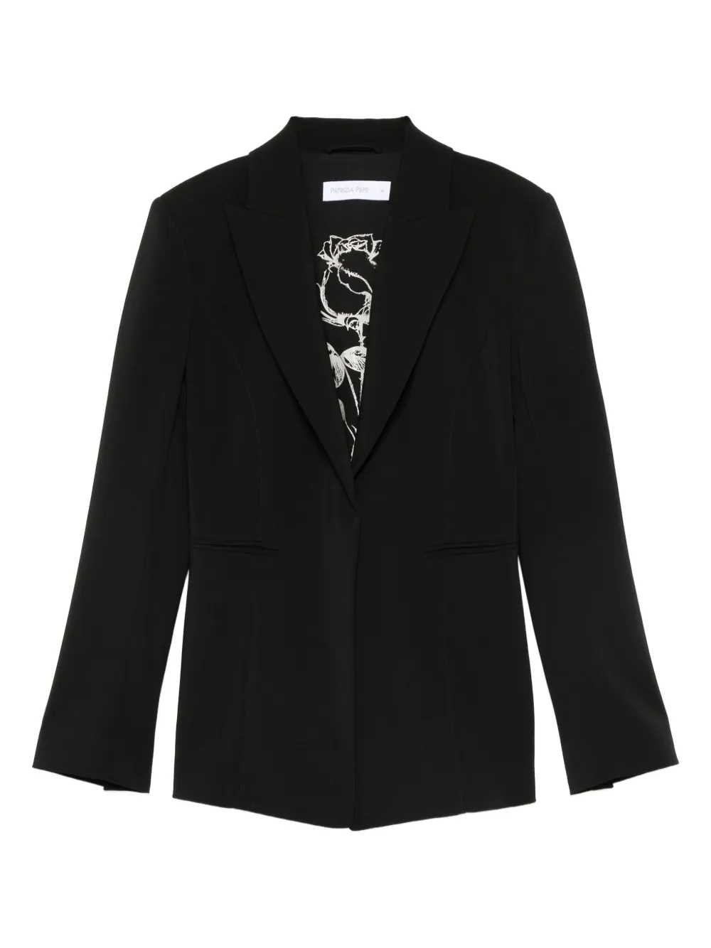 Patrizia Pepe crepe blazer Zwart