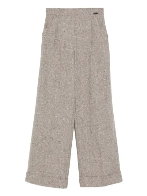 Manzoni 24 tweed wide-leg trousers