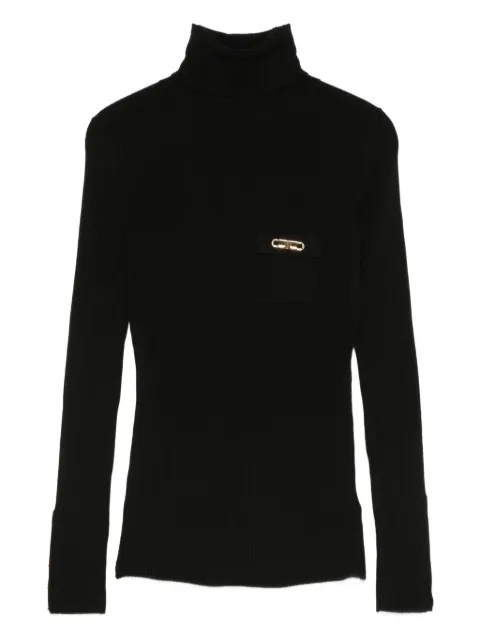 Elisabetta Franchi Gerippter Rollkragenpullover