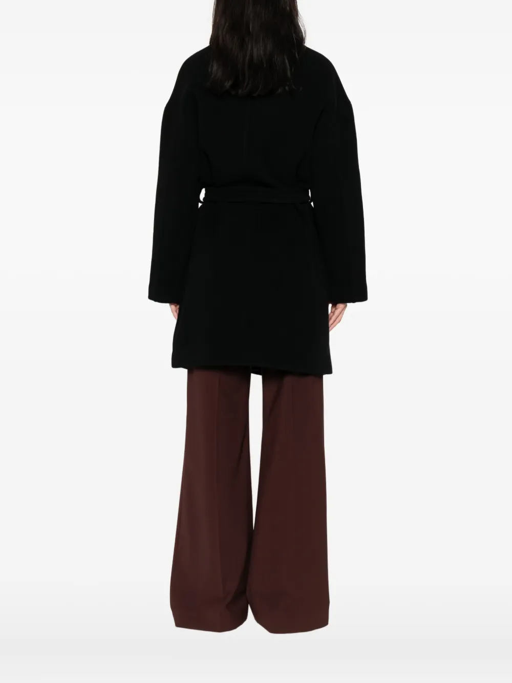 PINKO Trenchcoat met knoopsluiting en ceintuur Zwart